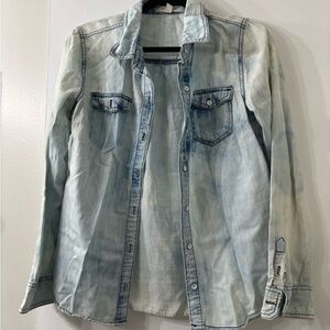 Life in Progress Light Blue Denim Top